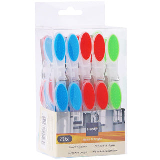 Handy wasknijpers 20st kunststof | 12 stuks