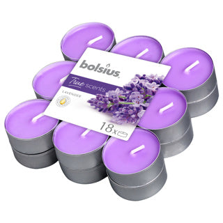 Load image into Gallery viewer, Bolsius geurtheelicht true scents lavendel 18 stuks | 4 stuks
