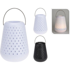 Led lantaarn d19xh26cm 2 assorti kleuren