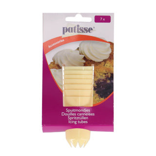 Patisse set spuitmondjes kunststof kart