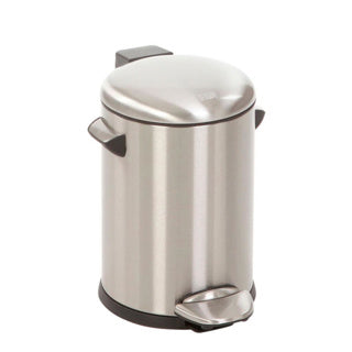 Eko - belle deluxe pedaalemmer 3 liter - stainless steel plastic - mat rvs - prullenbak