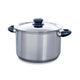 Bk karaat+ kookpan 24cm - 6.2l - zonder pfas-vrije antikleeflaag - kookpan inductie - rvs kookpan - ovenbestendig toy 160°c - met deksel - zilver