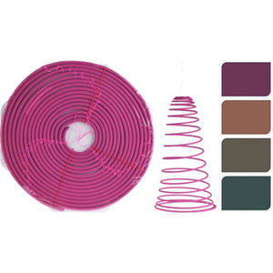Wierrookspiraal met citronella 22 cm 4 assorti | 6 stuks