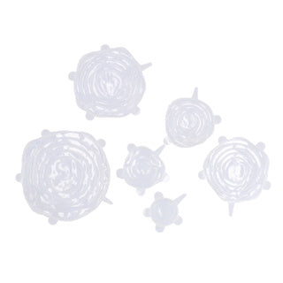 Load image into Gallery viewer, Alpina herbruikbare siliconen deksels 6 stuks diameter 6 9 11 14 16 20 cm | 2 stuks
