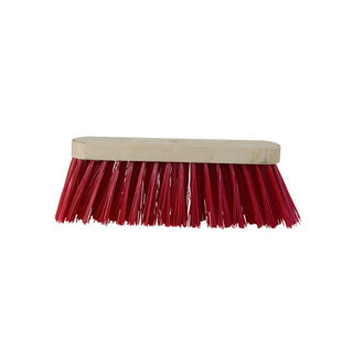 Luva straatbezem kunstvezel 29 cm rood | 3 stuks