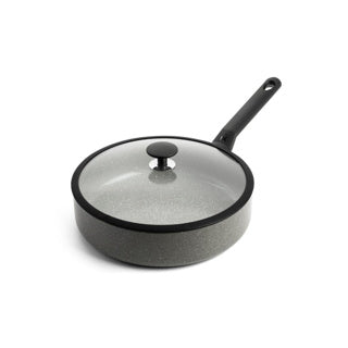 Load image into Gallery viewer, Bk granite hapjespan met deksel ø28 cm

