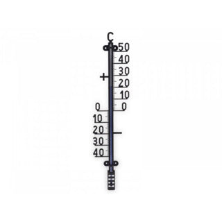 Thermometer 40 x 10 cm zwart | 2 stuks