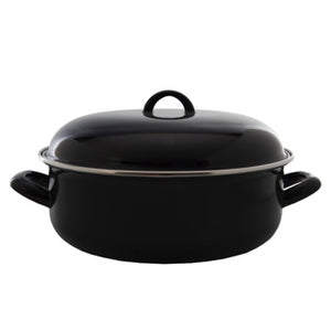 Kitchen tools braadpan staal geemailleerd zwart 28cm