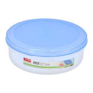 Sunware club cuisine taartdoos met lift 8,3 liter transparant blauw diameter33x12cm