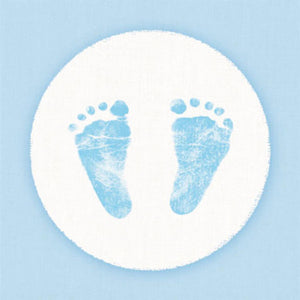 Ambiente servetten 25 cm baby stappen jongen fsc mix | 3 stuks
