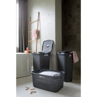 Load image into Gallery viewer, Curver style wasmand 45l antraciet
