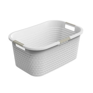 Rotho wasmand country 40 l - wit