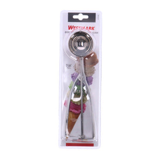 Westmark ijslepel ijsschep, met tanggreep, lengte: 21,8 cm, roestvrij staal, profi, zilver, 62942270