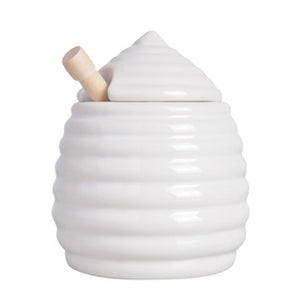 Honingpot met houten lepel | 3 stuks