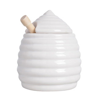 Honingpot met houten lepel | 3 stuks