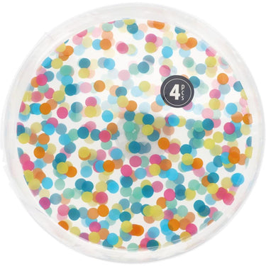 Excellent houseware bordjes met stippen 22,5cm, 4st.