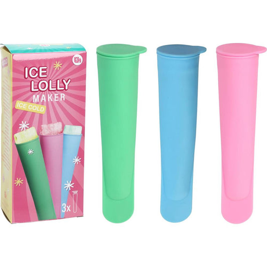 Excellent houseware ijslollymaker siliconen 3-delig