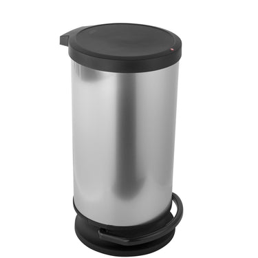 Rotho paso pedaalemmer 30l zilver metallic
