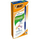 Bic atlantis balpen - intrekbaar - blauw - 12 stuks