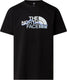 The north face m mountain line regular short sleeve tee heren outdoorshirt - tnf zwart