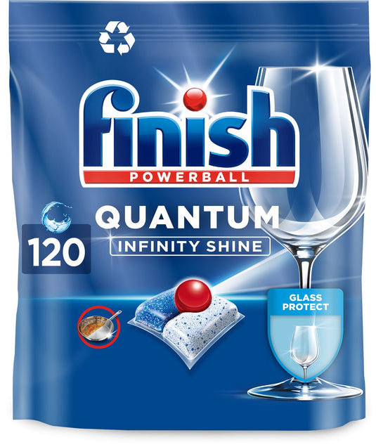 Finish quantum infinity shine vaatwastabletten - 120 capsules