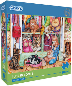 Gibsons legpuzzel puss in boots 500xl katten puzzel volwassenen.