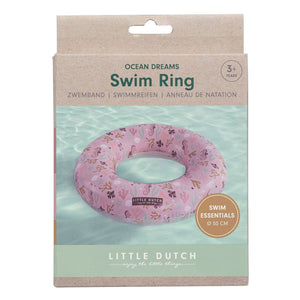 Little dutch ocean dreams zwemring roze, 50cm