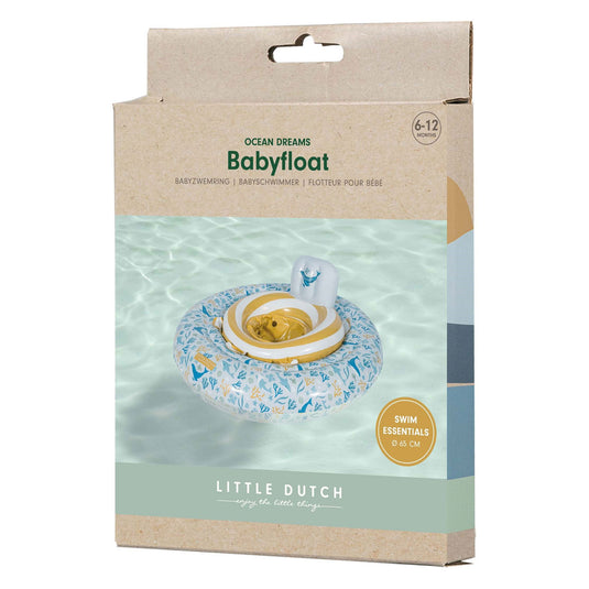 Little dutch ocean dreams baby zwemring blauw, 67cm