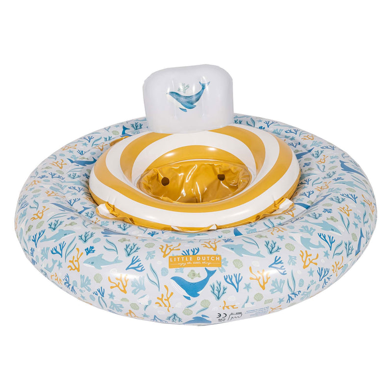 Load image into Gallery viewer, Little dutch ocean dreams baby zwemring blauw, 67cm
