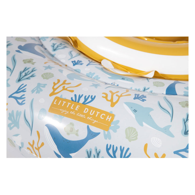 Load image into Gallery viewer, Little dutch ocean dreams baby zwemring blauw, 67cm
