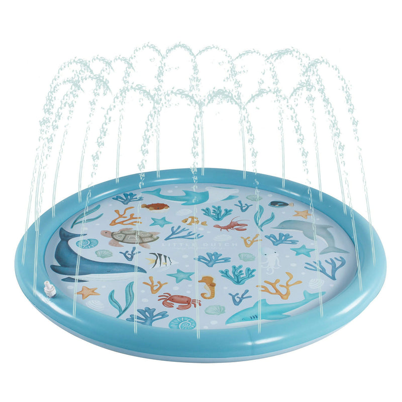 Load image into Gallery viewer, Little dutch ocean dreams waterspeelmat blauw, 150cm
