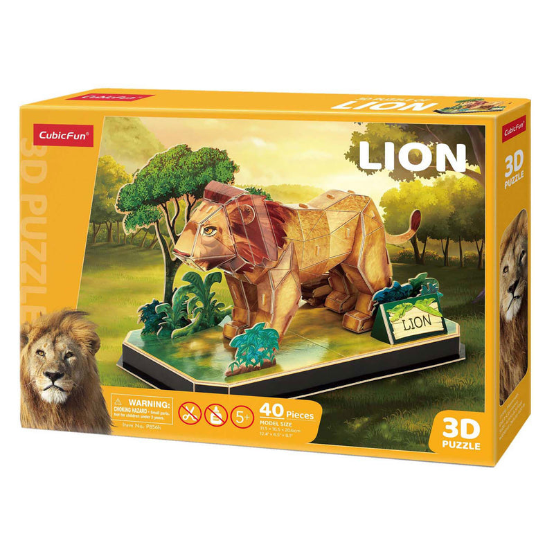 Load image into Gallery viewer, Cubic fun 3d puzzel leeuw
