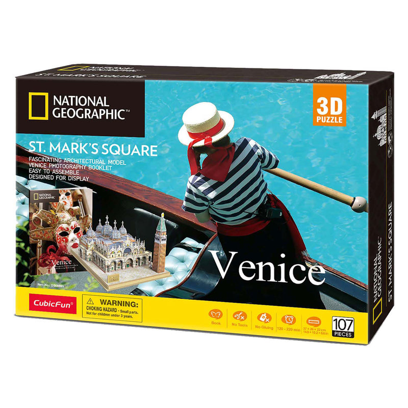 Load image into Gallery viewer, Cubic fun 3d puzzel national geographic st. marco plein
