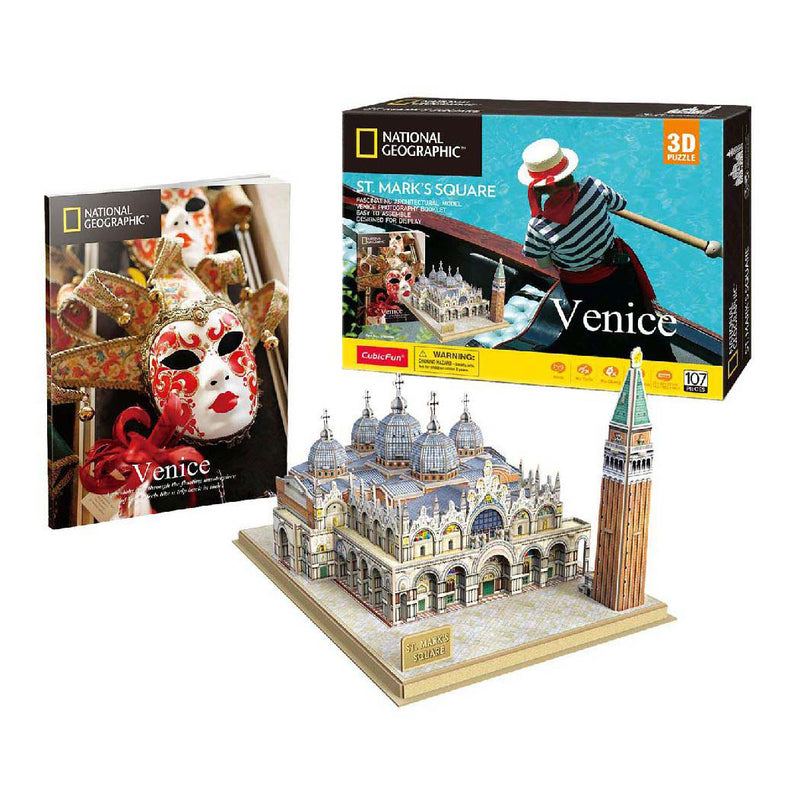 Load image into Gallery viewer, Cubic fun 3d puzzel national geographic st. marco plein
