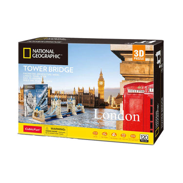 Cubic fun 3d puzzel tower bridge - educatief en leerzaam - 66 stukjes