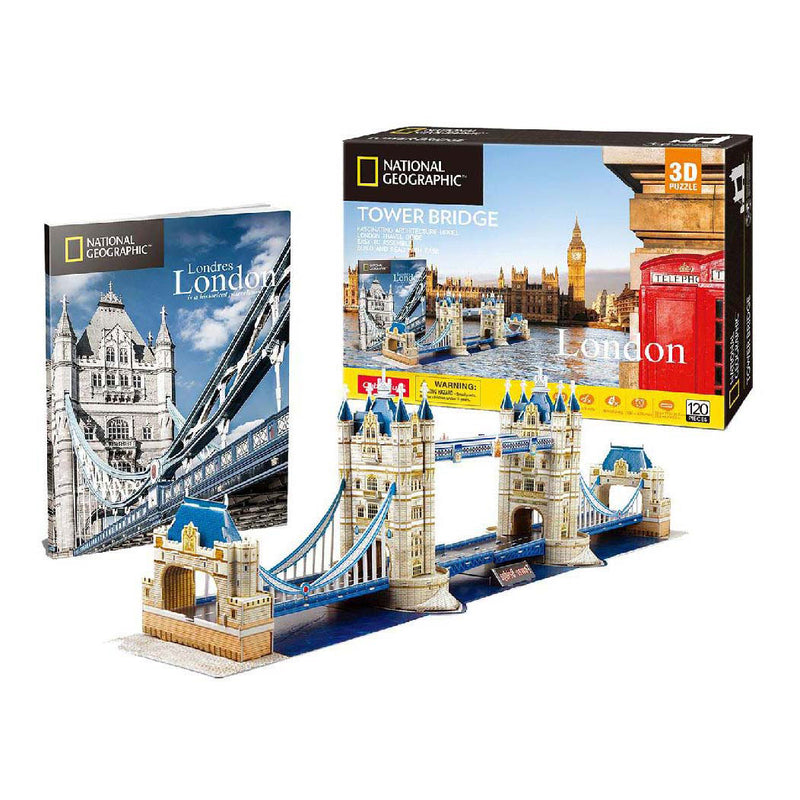 Load image into Gallery viewer, Cubic fun 3d puzzel national geographic tower bridge
