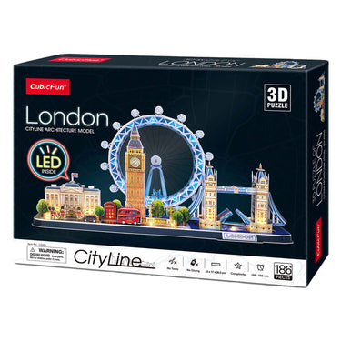 Cubic fun 3d puzzel city line london led (2010331)