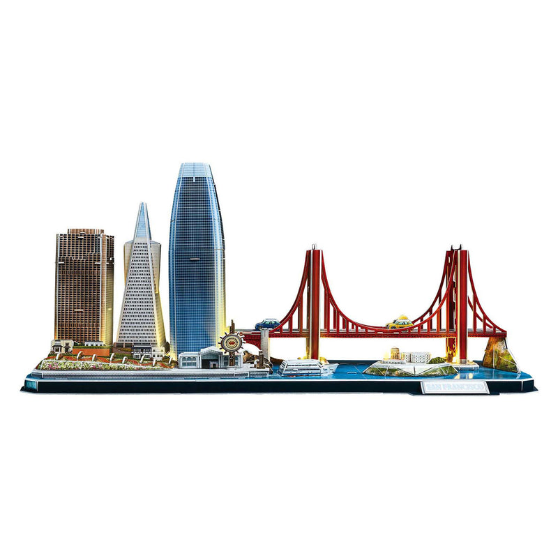 Load image into Gallery viewer, Cubic fun 3d puzzel city line san francisco met led verlichting
