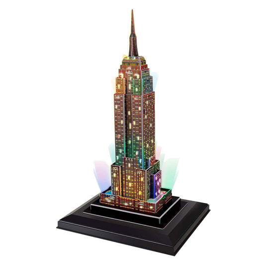 Cubic fun 3d puzzel empire state building met led verlichting