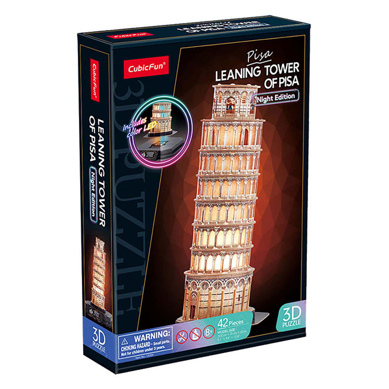 Load image into Gallery viewer, Cubic fun 3d puzzel toren van pisa met led verlichting
