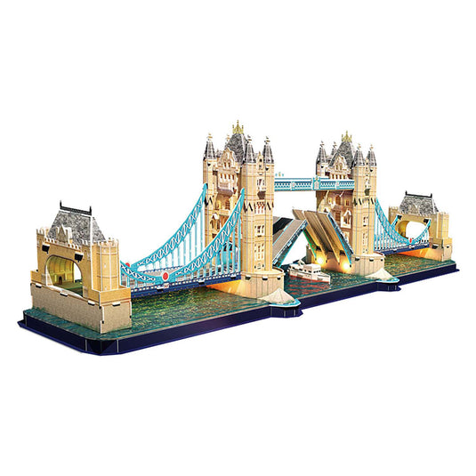 Cubic fun 3d puzzel tower bridge met led verlichting
