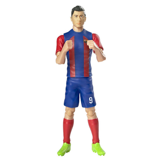 Van der meulen voetbalfiguur fc barcelona robert lewandowski, 20cm