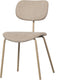Woood eetkamerstoel link - kunststof - zand - 78x54x45