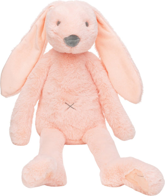Happy horse recycled konijn richie knuffel 58 cm - perzikroze - baby knuffel