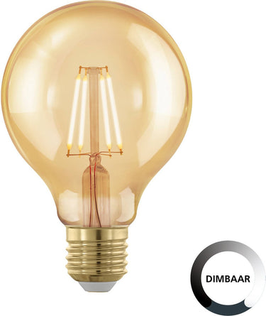 Eglo led lamp - ø 8,0 cm - e27 - golden age - dimbaar
