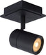 Lucide lennert - plafondspot (plafondlamp) badkamer - led dimbaar - gu10 - 1x5w 3000k - ip44 - zwart