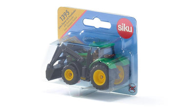 Siku 1395 john deere tractor met voorlader 93x35x42mm