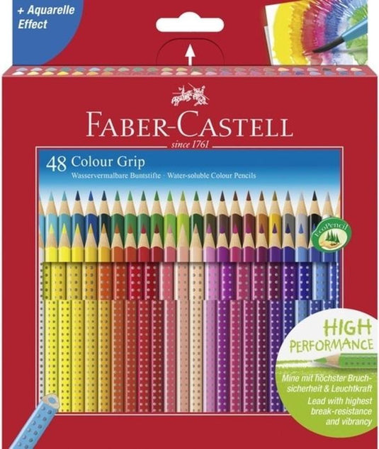 Faber-castell kleurpotloden - colour grip - 48 stuks - fc-112449