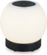 Briloner - poka - led tafellamp oplaadbaar - dimbaar - glas - snoerloos - touch - 3w - zwart - ø16cm