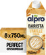 Alpro barista vanille – houdbaar - plantaardige melk - perfect voor koffie - lactosevrij - 8 x 750ml